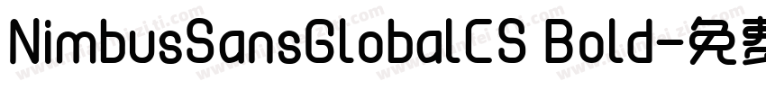 NimbusSansGlobalCS Bold字体转换